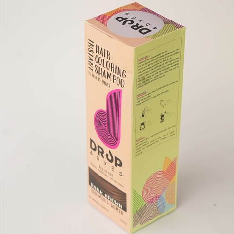 Drop and Dyes Instant Hair Coloring Shampoo Dark Brown