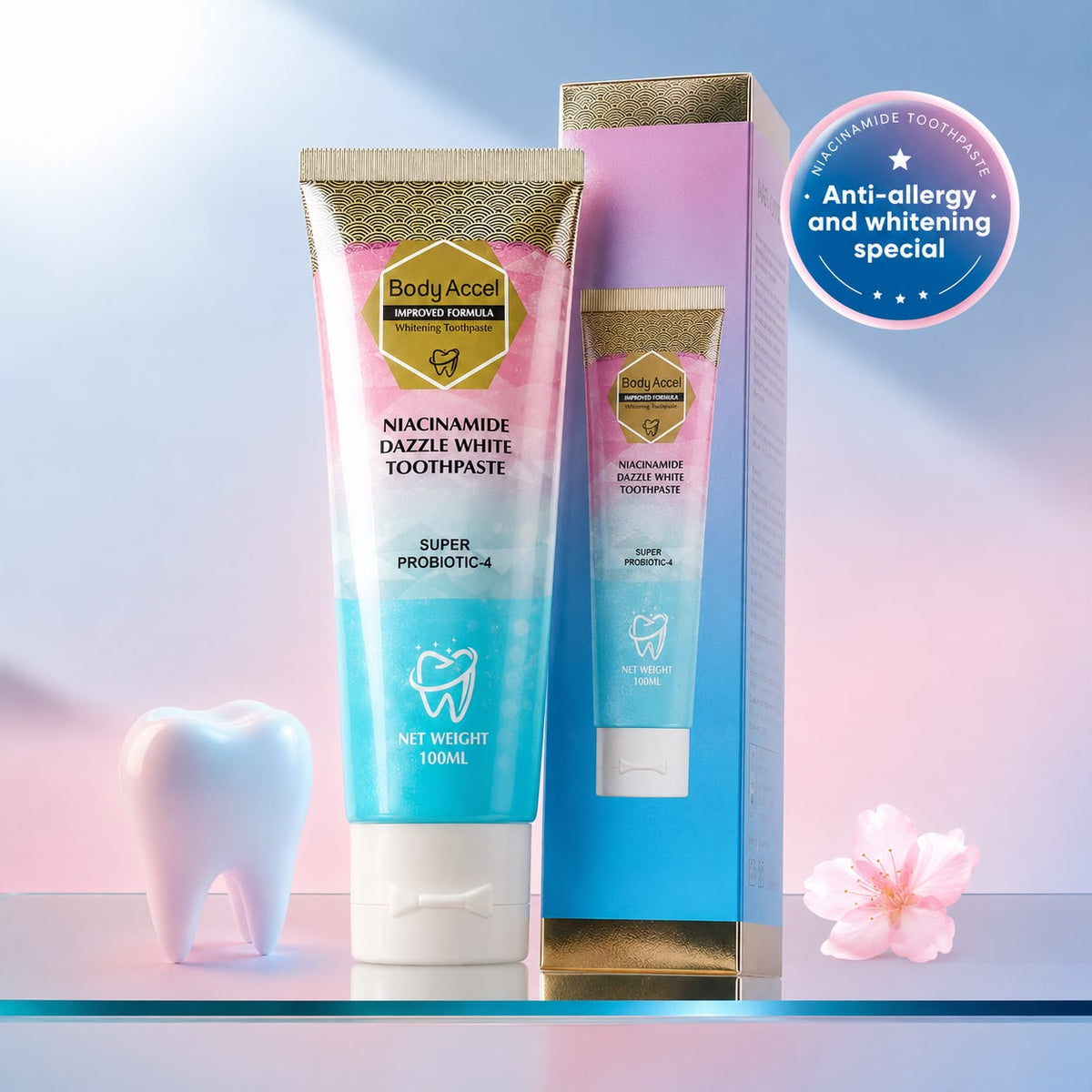 Niacinamide Whitening Toothpaste – For Healthier, Whiter Teeth!