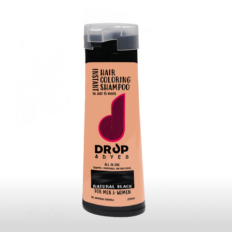 Drop and Dyes 5 In 1 Hair Coloring Shampoo - 200ml